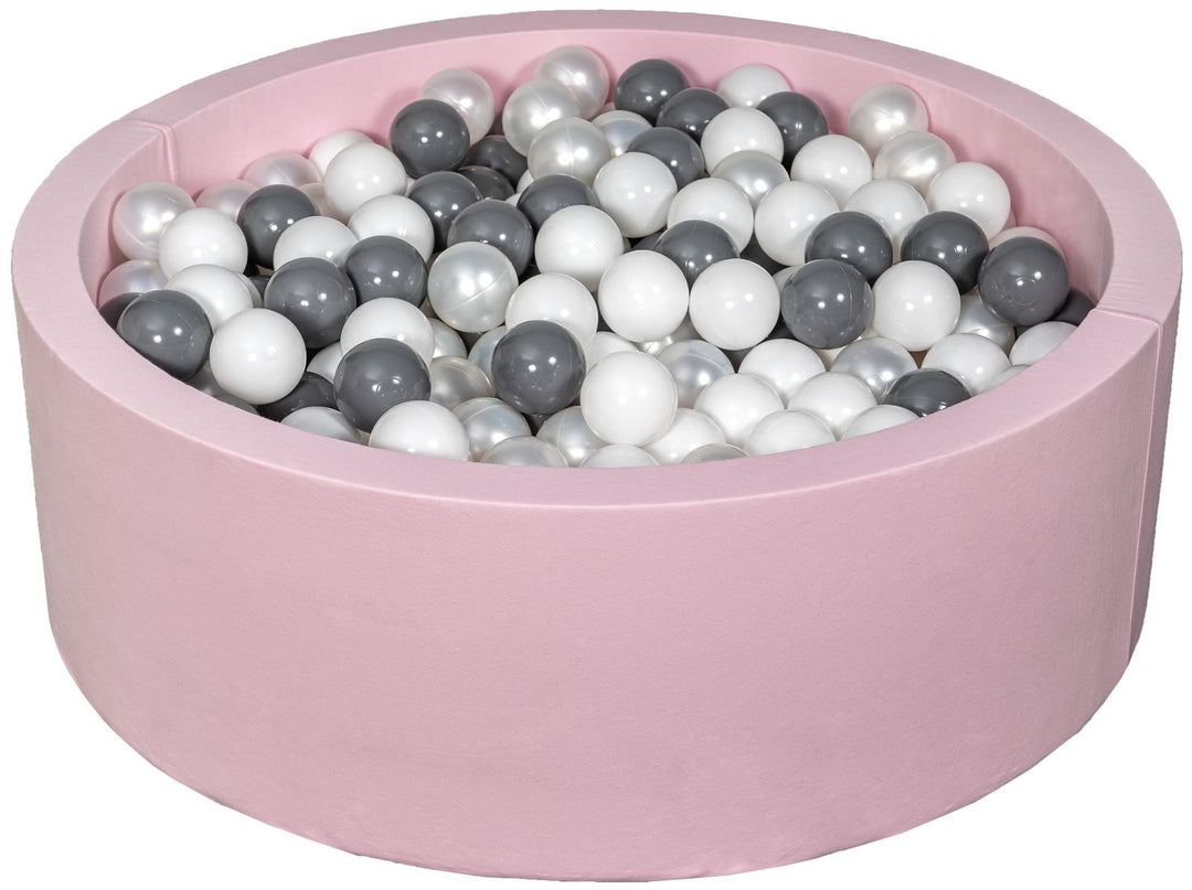 Soft Jersey ball pit with 450 balls, pink