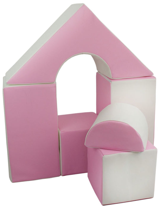 Mini castle set of 6 large foam blocks