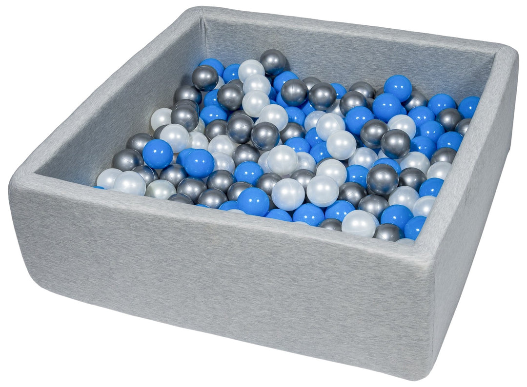 Soft Jersey ball pit with 200 balls, 90x90 cm