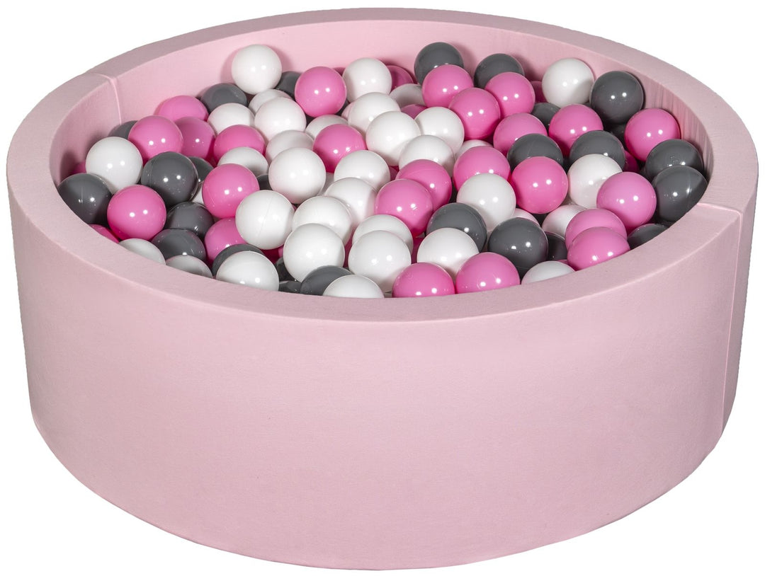 Soft Jersey ball pit with 450 balls, pink