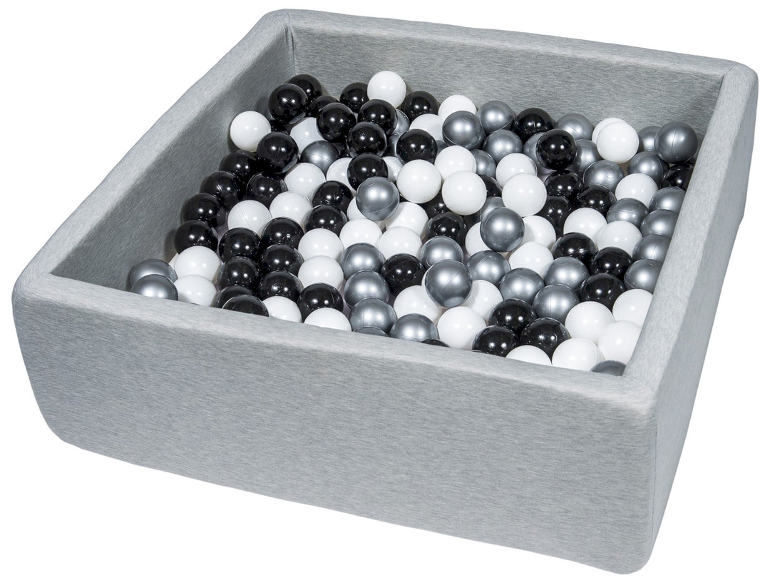 Soft Jersey ball pit with 300 balls, 90x90 cm