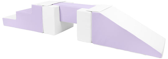 Footbridge + slide set of 5 large foam blocks