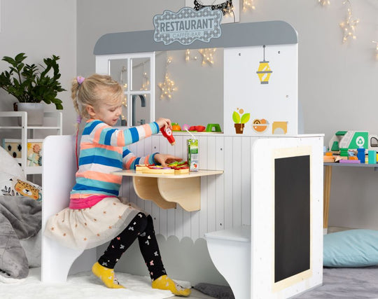 Houten Restaurant &amp; Keuken 2-in-1 