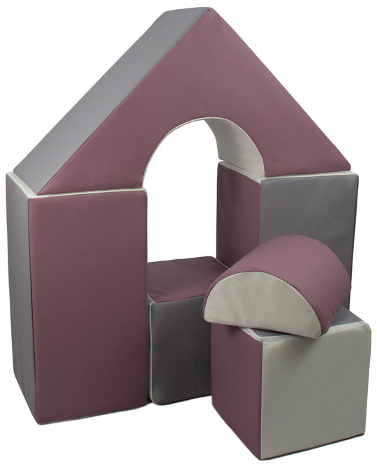Mini castle set of 6 large foam blocks
