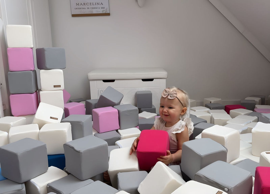 Pyramid set of 45 large foam blocks