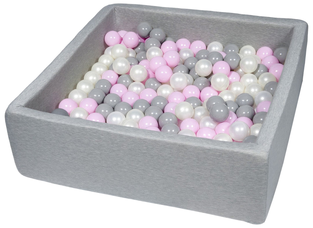 Soft Jersey ball pit with 300 balls, 90x90 cm