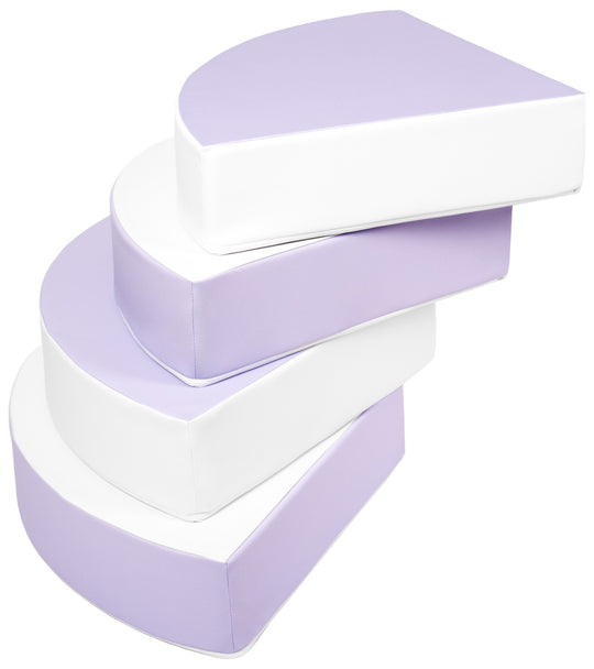Wheel set of 4 large foam blocks