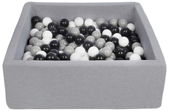 Soft Jersey ball pit with 300 balls, 90x90 cm