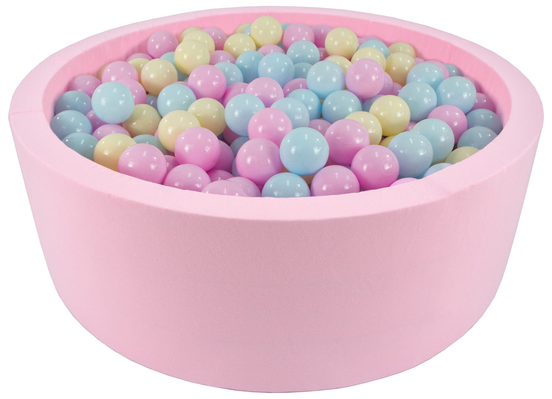 Soft Jersey ball pit with 450 balls, pink