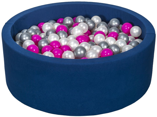 Soft Jersey ball pit with 450 balls, navy