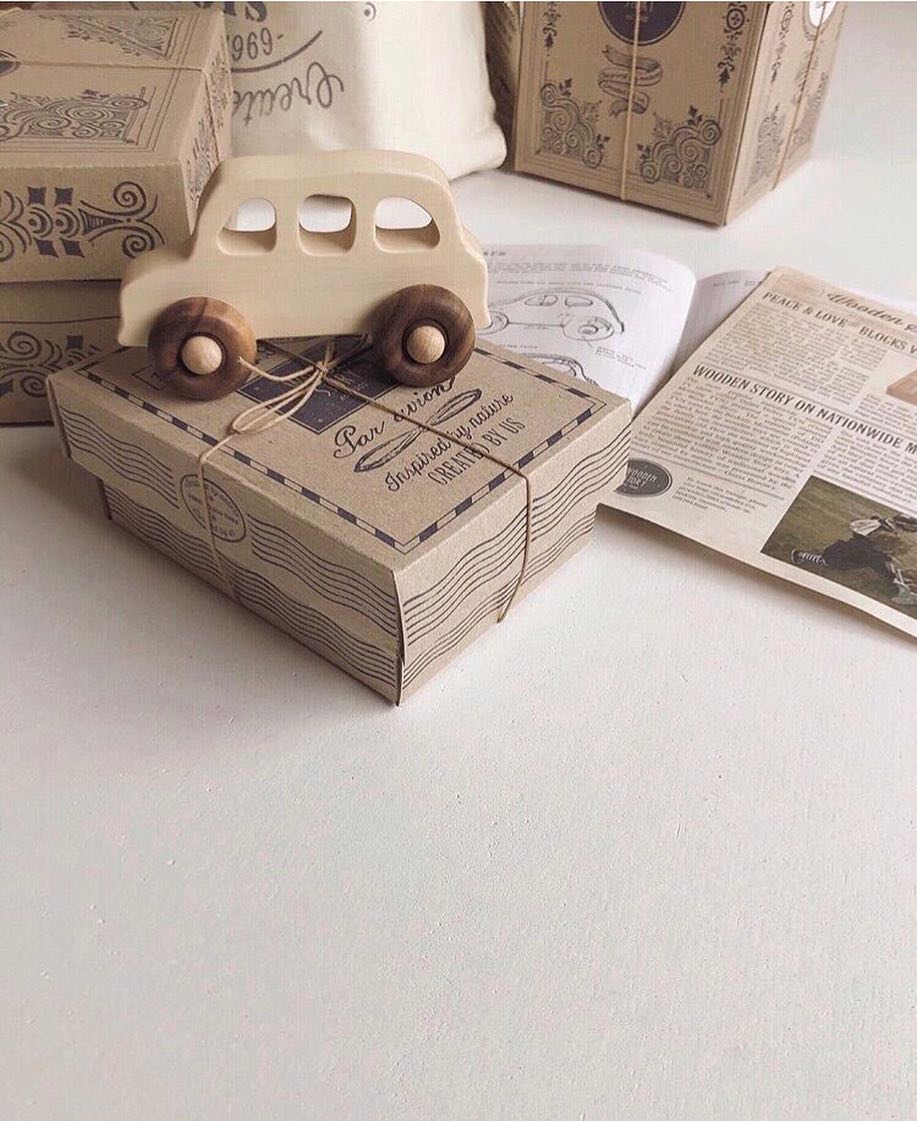 Wooden Car - English Taxi