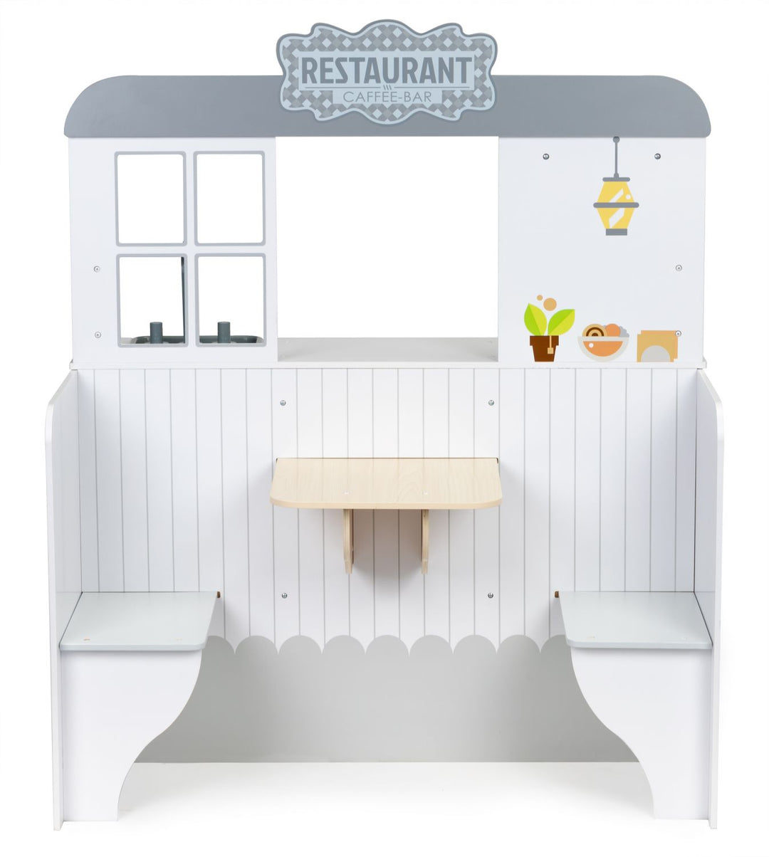 Houten Restaurant &amp; Keuken 2-in-1 