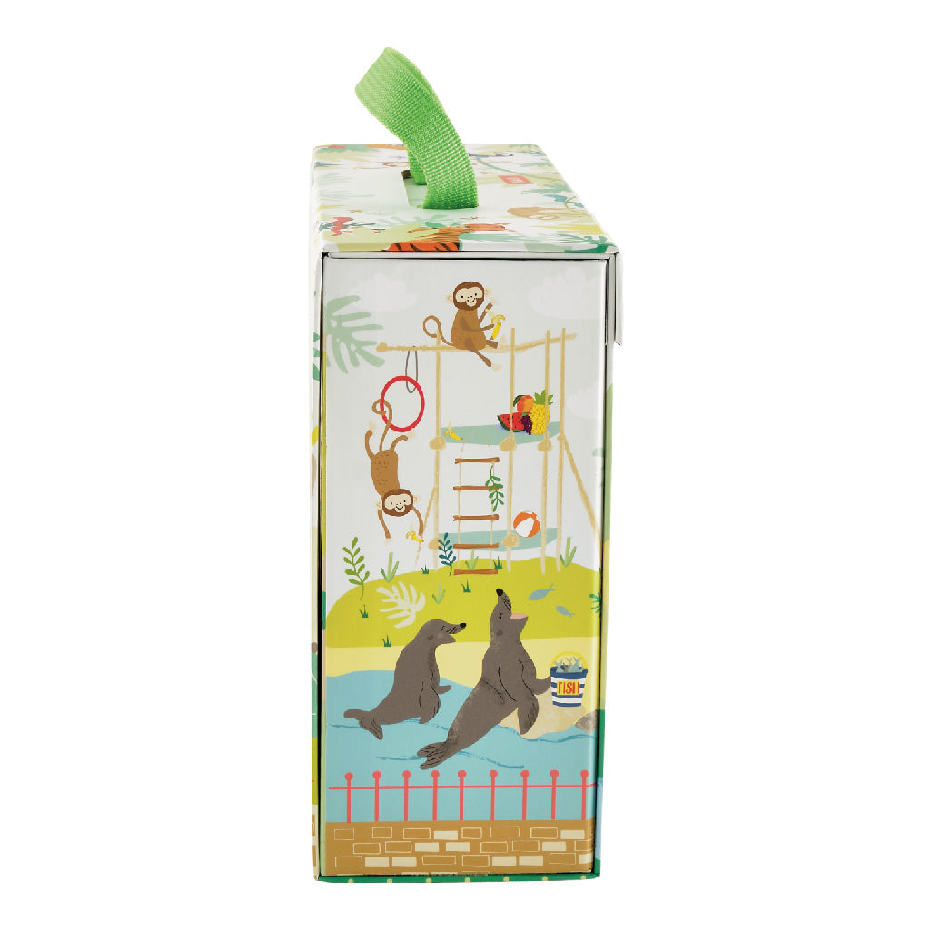 Playbox with Wooden Pieces - Jungle &amp; Zoo