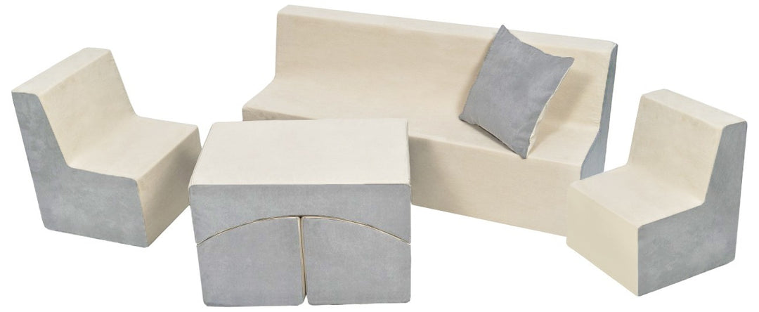 Soft Foam Furniture 4 psc set: 2x Chair+Sofa+Coach