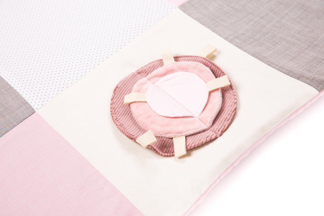 Kleine Baby Activiteitenmat met Bogen, 100x100 cm - Roze