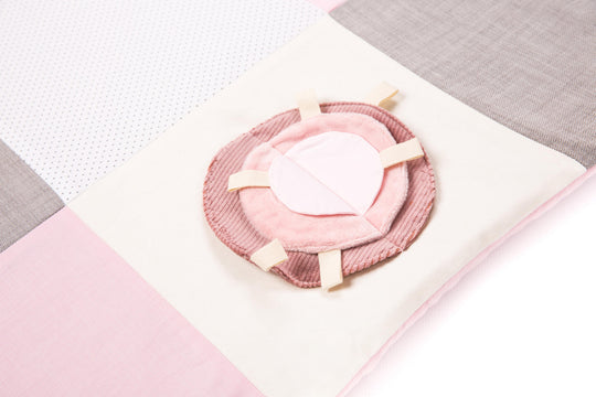 Kleine Baby Activiteitenmat met Bogen, 100x100 cm - Roze