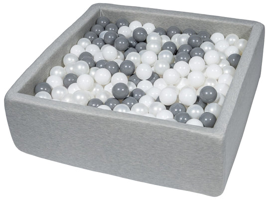 Soft Jersey ball pit with 450 balls, 90x90 cm