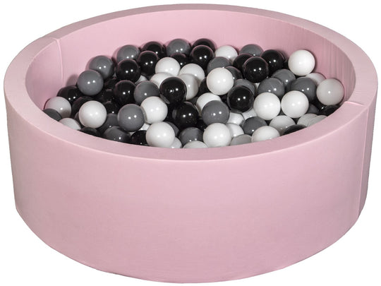 Soft Jersey ball pit with 200 balls, pink