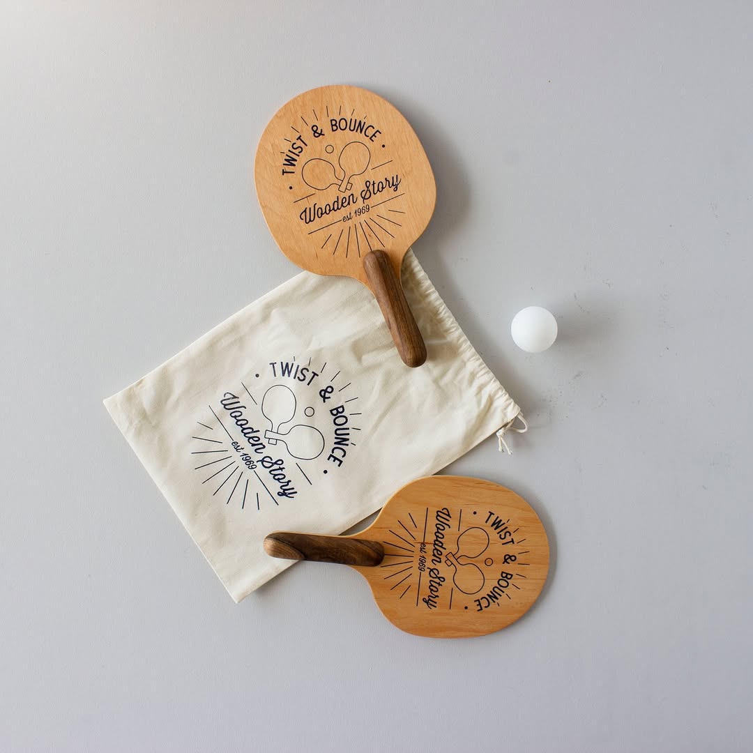 Twist &amp;amp; Bounce - Houten pingpong batjes paletjes