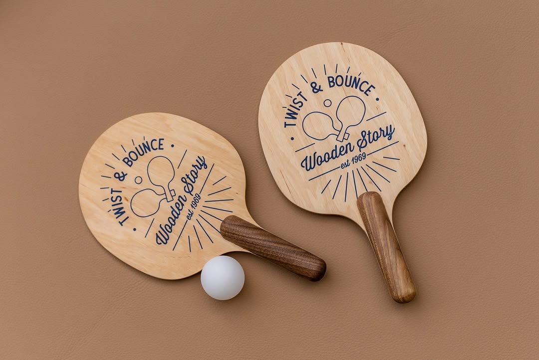 Twist &amp;amp; Bounce - Houten pingpong batjes paletjes