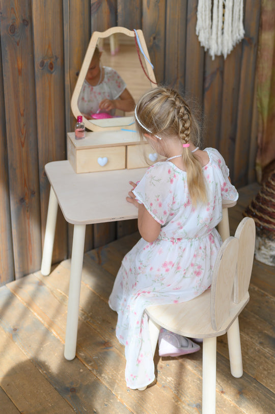 Princess Beauty Table with Mirror - Tulip