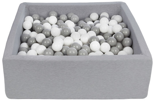 Soft Jersey ball pit with 450 balls, 90x90 cm