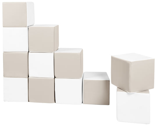 Soft Play Cubes, 12 building blocks for kids