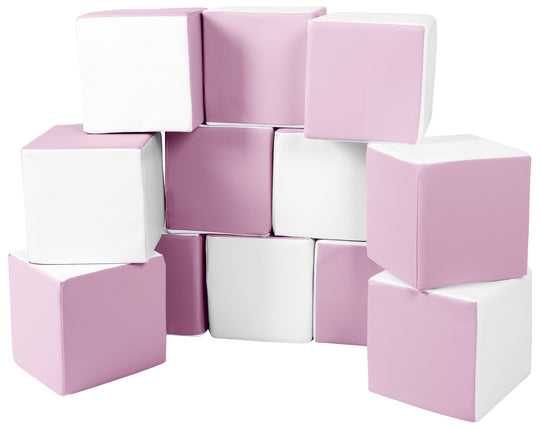 Soft Play Cubes, 12 building blocks for kids