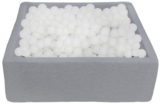 Soft Jersey ball pit with 450 balls, 90x90 cm