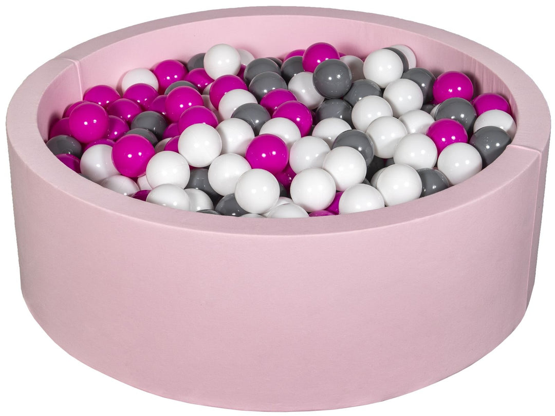 Soft Jersey ball pit with 450 balls, pink