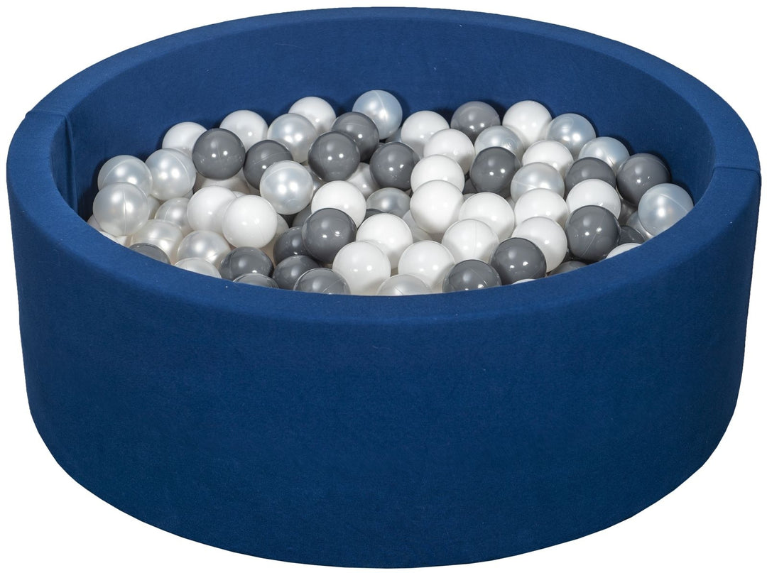 Soft Jersey ball pit with 300 balls, navy