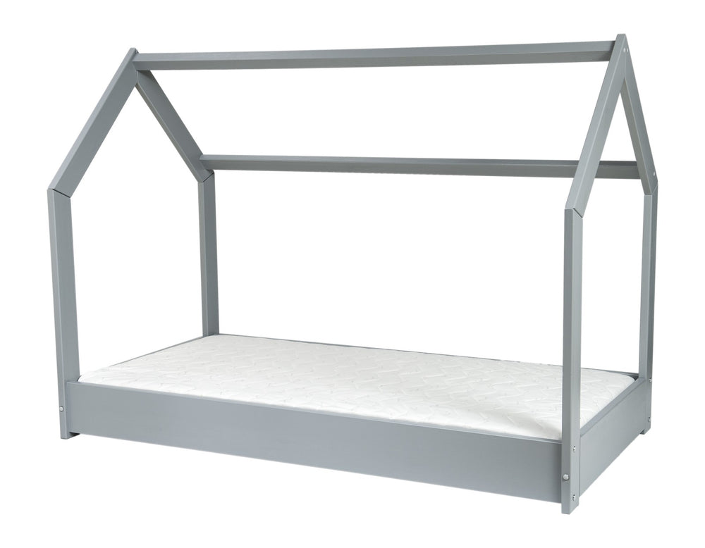 Wooden house bed 160x80cm + ECO mattress