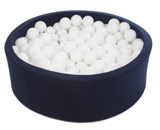 Soft Jersey ball pit with 450 balls, navy