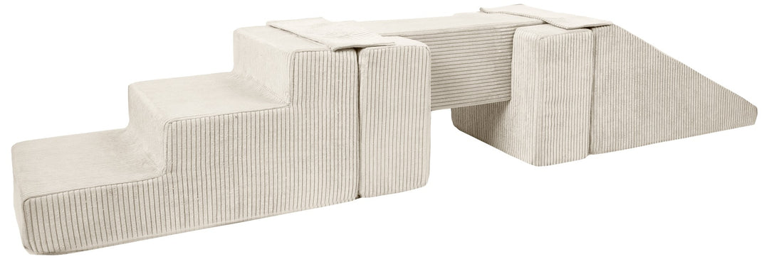 Footbridge + slide set of 5 large foam blocks