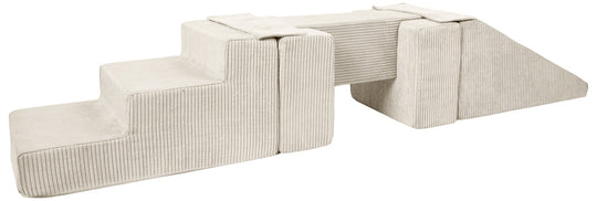 Footbridge + slide set of 5 large foam blocks
