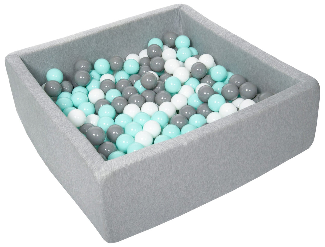 Soft Jersey ball pit with 300 balls, 90x90 cm