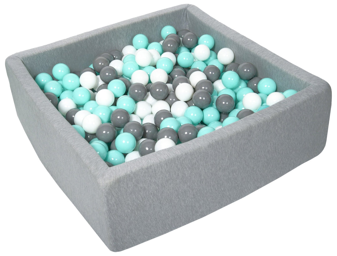Soft Jersey ball pit with 450 balls, 90x90 cm