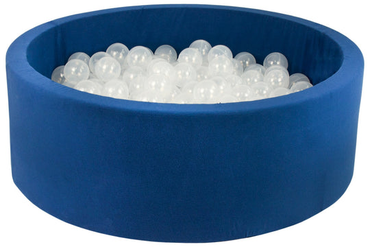 Soft Jersey ball pit with 300 balls, navy