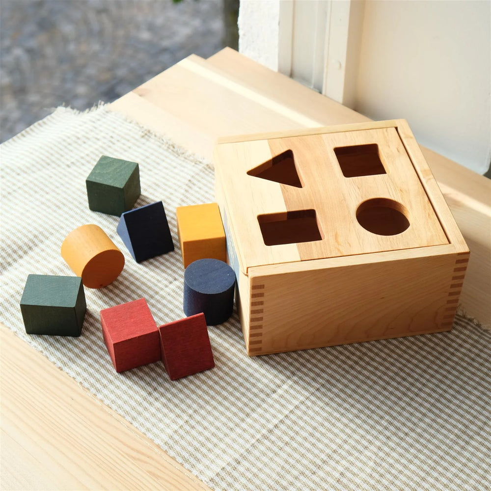 Wooden Shape Sorting Box - Colorful