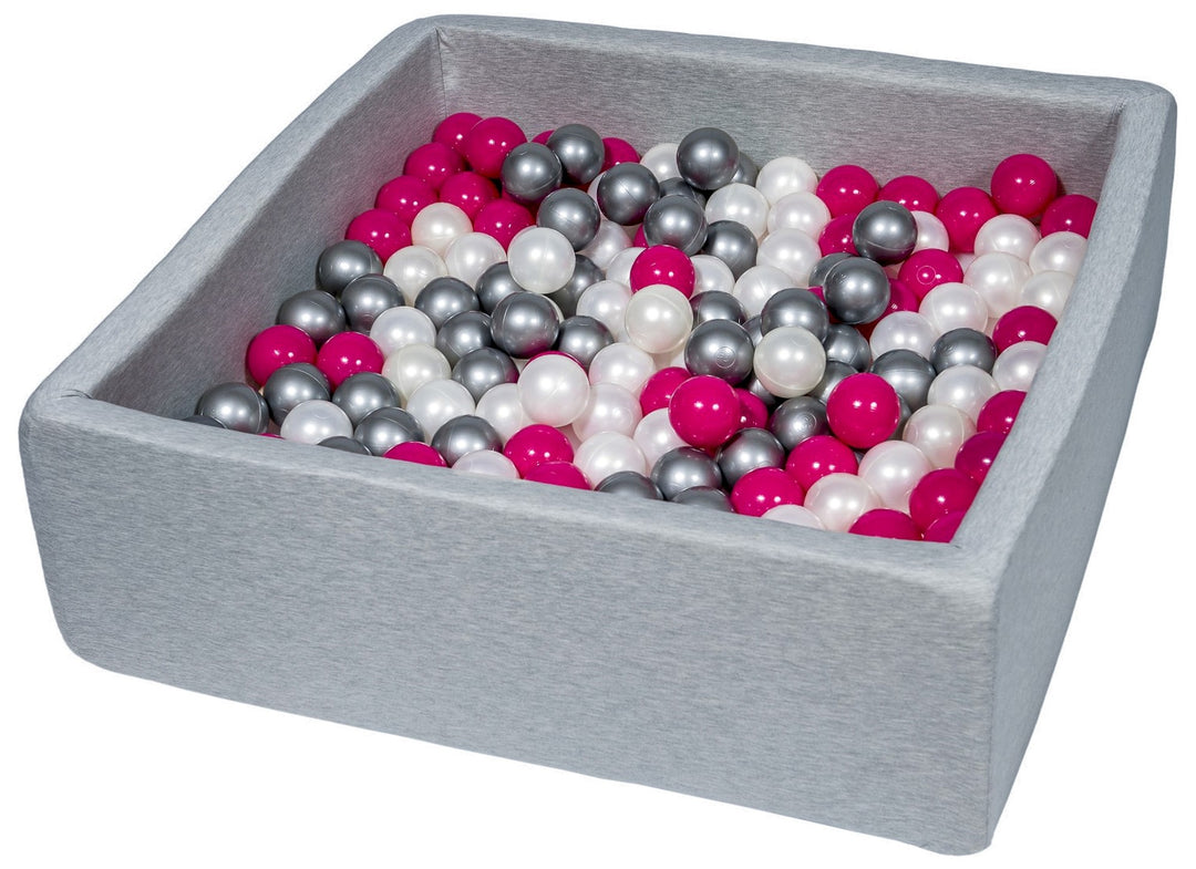 Soft Jersey ball pit with 300 balls, 90x90 cm