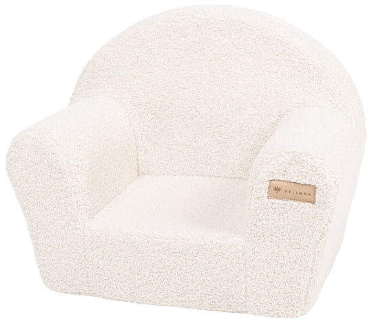 Bouclé kids armchair