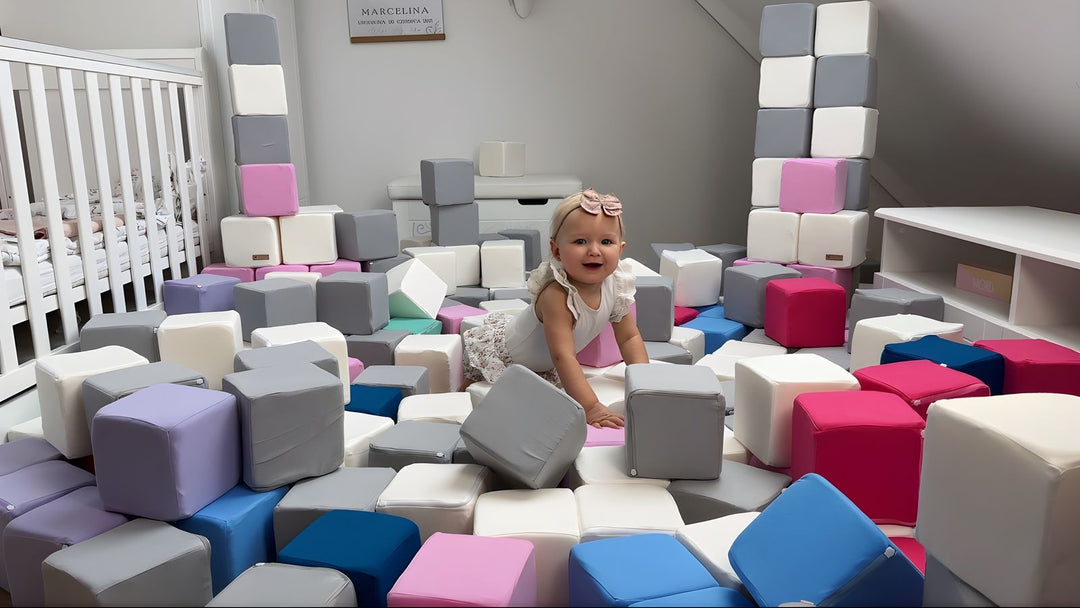 Pyramid set of 45 large foam blocks