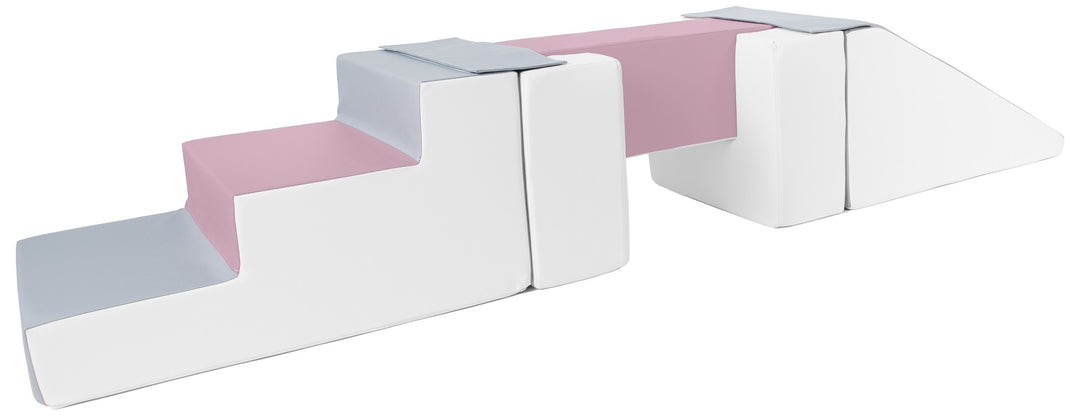 Footbridge + slide set of 5 large foam blocks