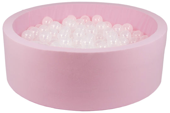 Soft Jersey ball pit with 300 balls, pink