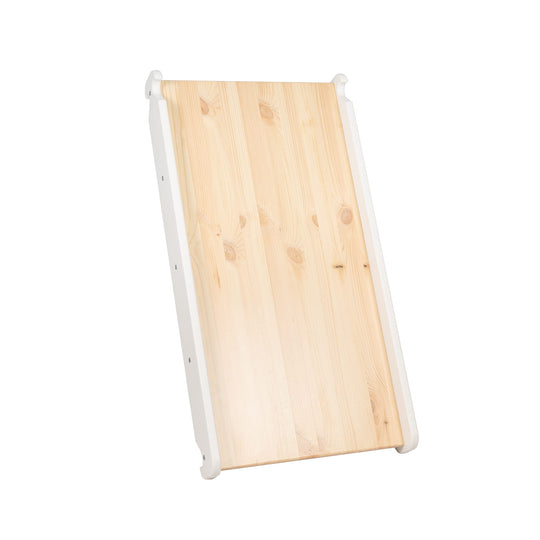 Ladder With a Slide-Climbing Wall - White