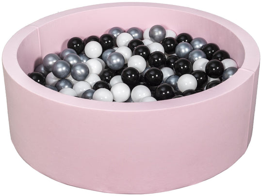 Soft Jersey ball pit with 200 balls, pink