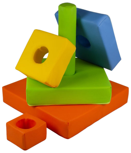 Pyramid set of 6 large foam blocks