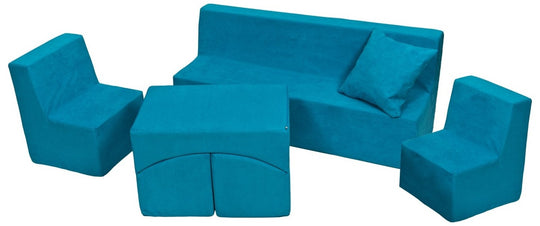 Soft Foam Furniture 4 psc set: 2x Chair+Sofa+Coach