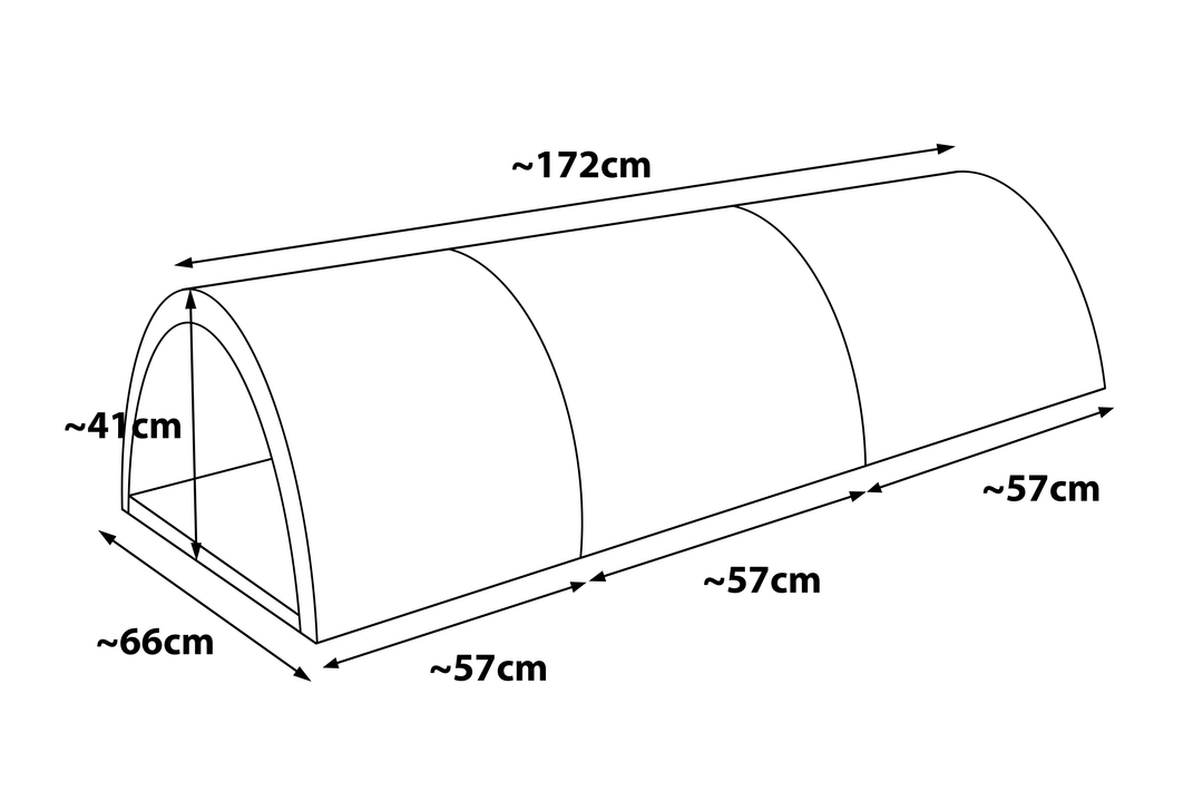 Foam 3-piece I-Tunnel