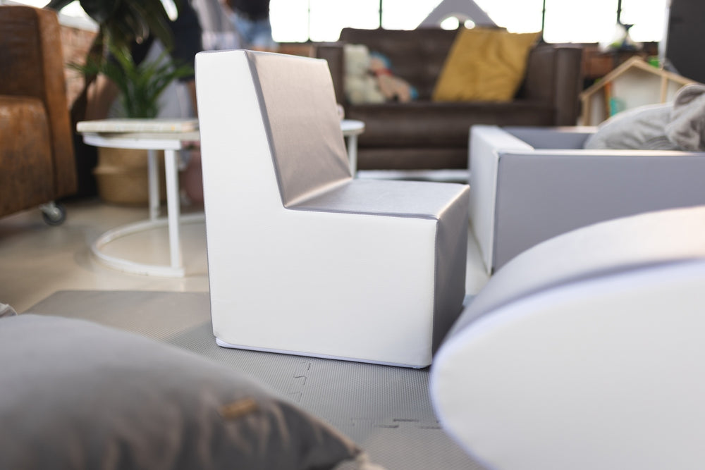 Kids furniture set: 2xarmchair + sofa + lounger, eco leather